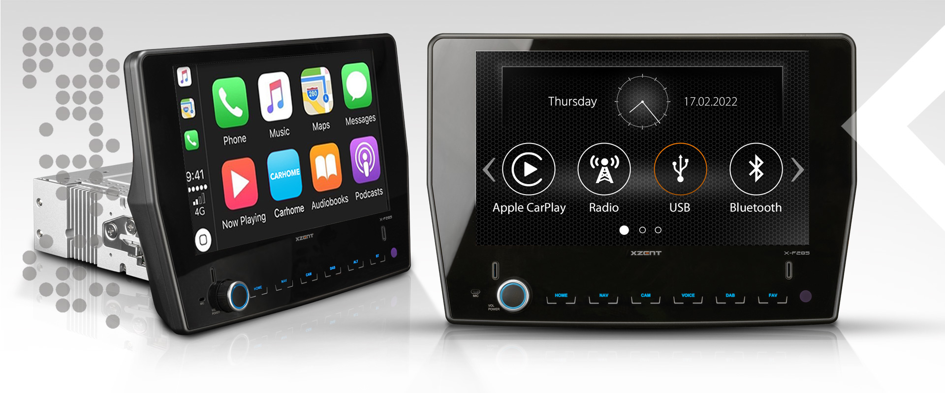 XZENT XF285 Autoradio, Navigation für Ford Transit Reisemobil